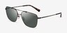 Coach HC7137 Ca576 Antique Gold MétalSoleil de Lunette de vue d'EyeBuyDirect, Vue d'Angle
