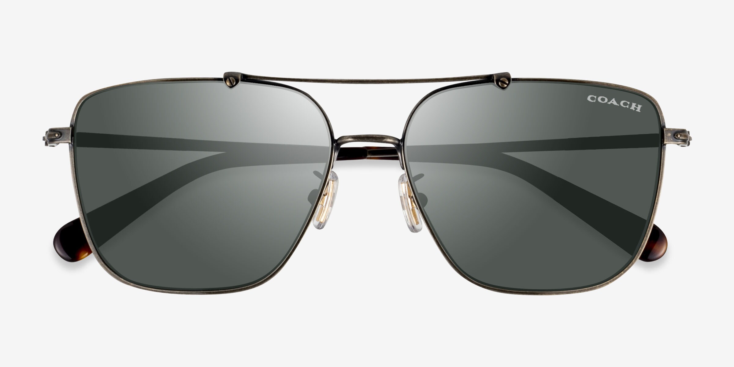 Coach HC7137 CA576 - Aviator Shiny Light Gold Frame  display picture 1