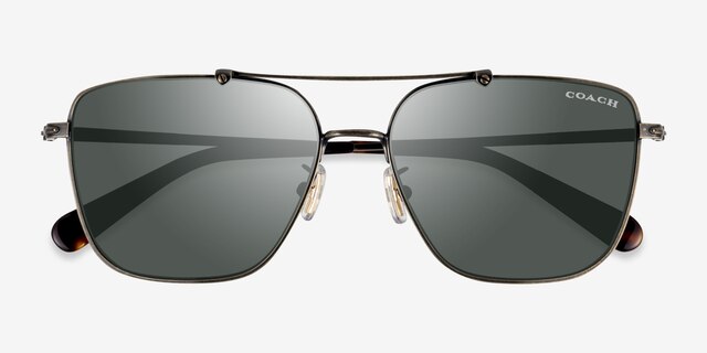 Coach HC7137 Ca576 Antique Gold MétalSoleil de Lunette de vue d'EyeBuyDirect, Vue Rapprochée