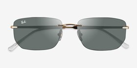 Ray-Ban RB3768 Arista Métal Soleil de Lunette de vue d'EyeBuyDirect, Vue Rapprochée