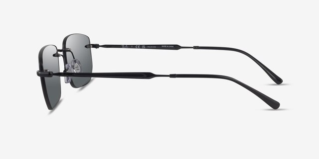 Ray-Ban RB3768 Black MetalSunglass Frames from EyeBuyDirect, Side View