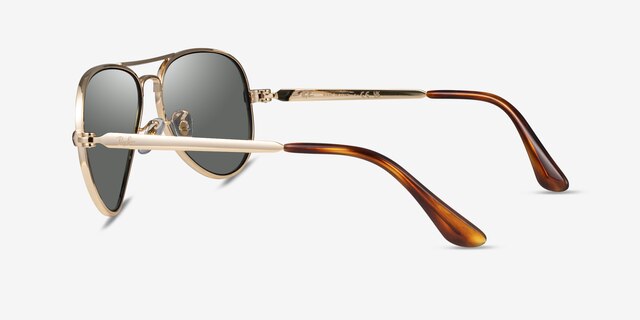 Ray-Ban RB3925 Aviator Max Arista Gold MetalSunglass Frames from EyeBuyDirect, Side View