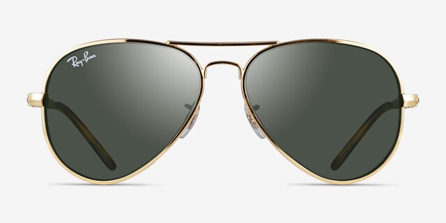 Ray-Ban RB3925 Aviator Max Arista Gold MetalSunglass Frames from EyeBuyDirect, Front View