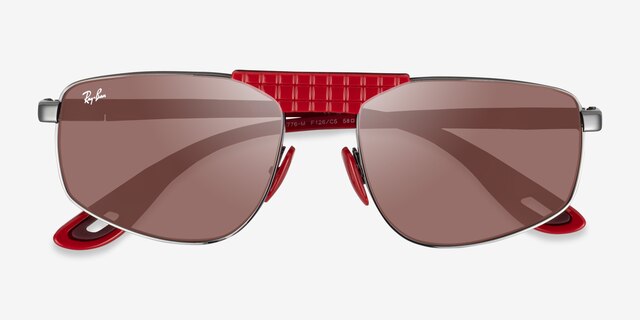 Ray-Ban RB3776M Gunmetal MetalSunglass Frames from EyeBuyDirect, Closed View