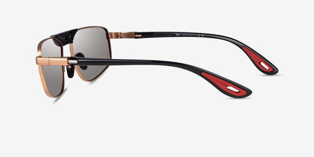 Ray-Ban RB3776M Matte Rose Gold MetalSunglass Frames from EyeBuyDirect, Side View