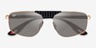 Ray-Ban RB3776M Matte Rose Gold MetalSunglass Frames from EyeBuyDirect, Closed View