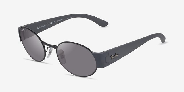 Ray-Ban RB3770 Liteforce Black MetalSunglass Frames from EyeBuyDirect, Angle View