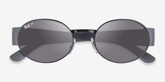 Ray-Ban RB3770 Liteforce Black MetalSunglass Frames from EyeBuyDirect, Closed View