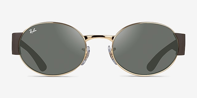 Ray-Ban RB3770 Liteforce Gold MetalSunglass Frames from EyeBuyDirect, Front View