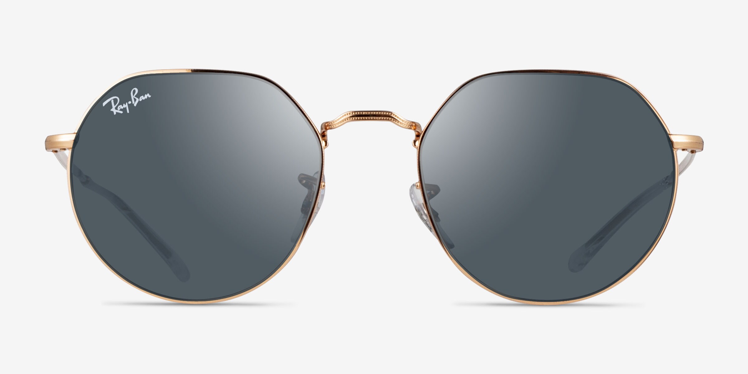 Ray-Ban RB3565 Jack - Geometric Gold Frame Prescription Sunglasses