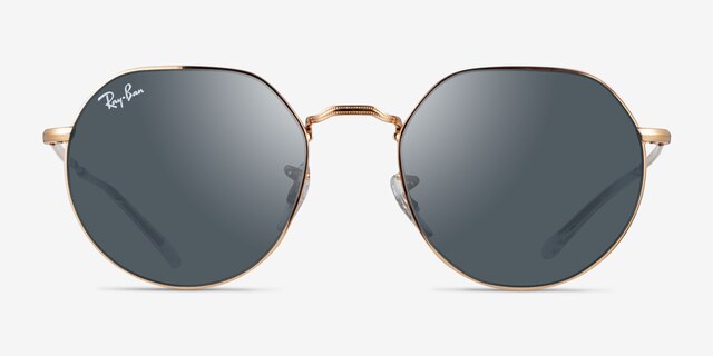 Ray-Ban RB3565 Jack Rose Gold MetalSunglass Frames from EyeBuyDirect, Front View