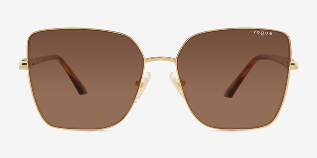 Vogue Eyewear VO4199S Tortoise Gold MetalSunglass Frames from EyeBuyDirect, Front View
