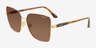 Vogue Eyewear VO4199S Tortoise Gold MetalSunglass Frames from EyeBuyDirect, Angle View