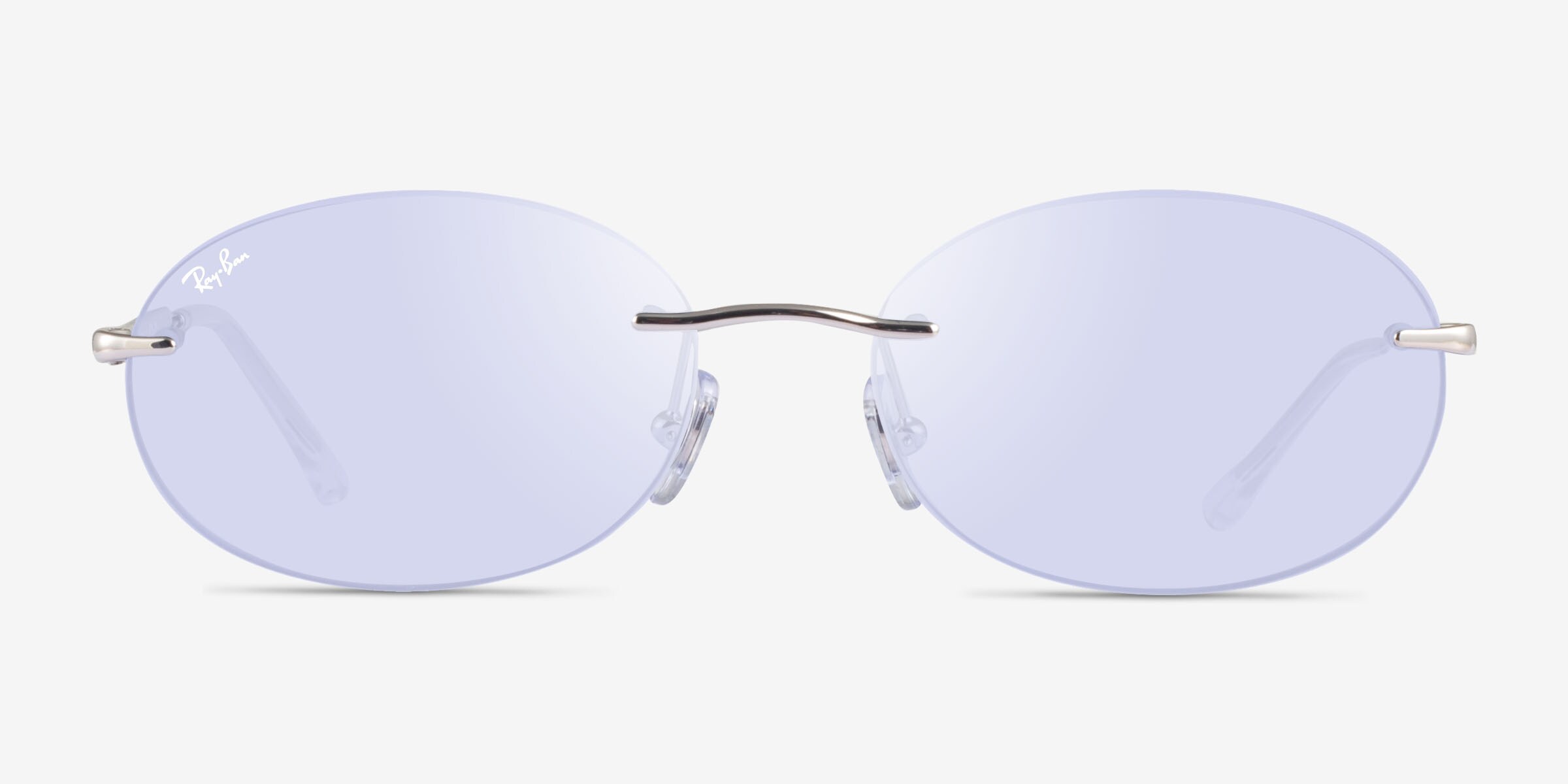 Ray-Ban RB3767 - Oval Polished Silver Frame Prescription 