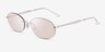 Ray-Ban RB3767 Shiny Silver MetalSunglass Frames from EyeBuyDirect, Angle View