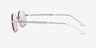 Ray-Ban RB3767 Shiny Silver MetalSunglass Frames from EyeBuyDirect, Side View
