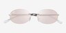 Ray-Ban RB3767 Shiny Silver MetalSunglass Frames from EyeBuyDirect, Closed View