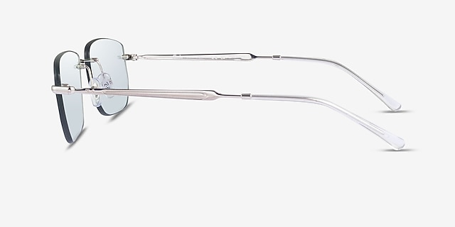 Ray-Ban RB3768 Silver MetalSunglass Frames from EyeBuyDirect, Side View