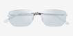 Ray-Ban RB3768 Silver MetalSunglass Frames from EyeBuyDirect, Closed View