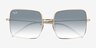 Ray-Ban Square Reverse Arista Gold MetalSunglass Frames from EyeBuyDirect, Closed View