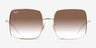 Ray-Ban Square Reverse Arista MetalSunglass Frames from EyeBuyDirect, Front View