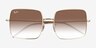 Ray-Ban Square Reverse Arista MetalSunglass Frames from EyeBuyDirect, Closed View