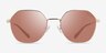 Coach HC7155 CL915 Satin Light Gold MetalSunglass Frames from EyeBuyDirect, Front View