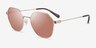 Coach HC7155 CL915 Satin Light Gold MetalSunglass Frames from EyeBuyDirect, Angle View