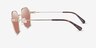 Coach HC7155 CL915 Satin Light Gold MetalSunglass Frames from EyeBuyDirect, Side View