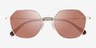 Coach HC7155 CL915 Satin Light Gold MetalSunglass Frames from EyeBuyDirect, Closed View