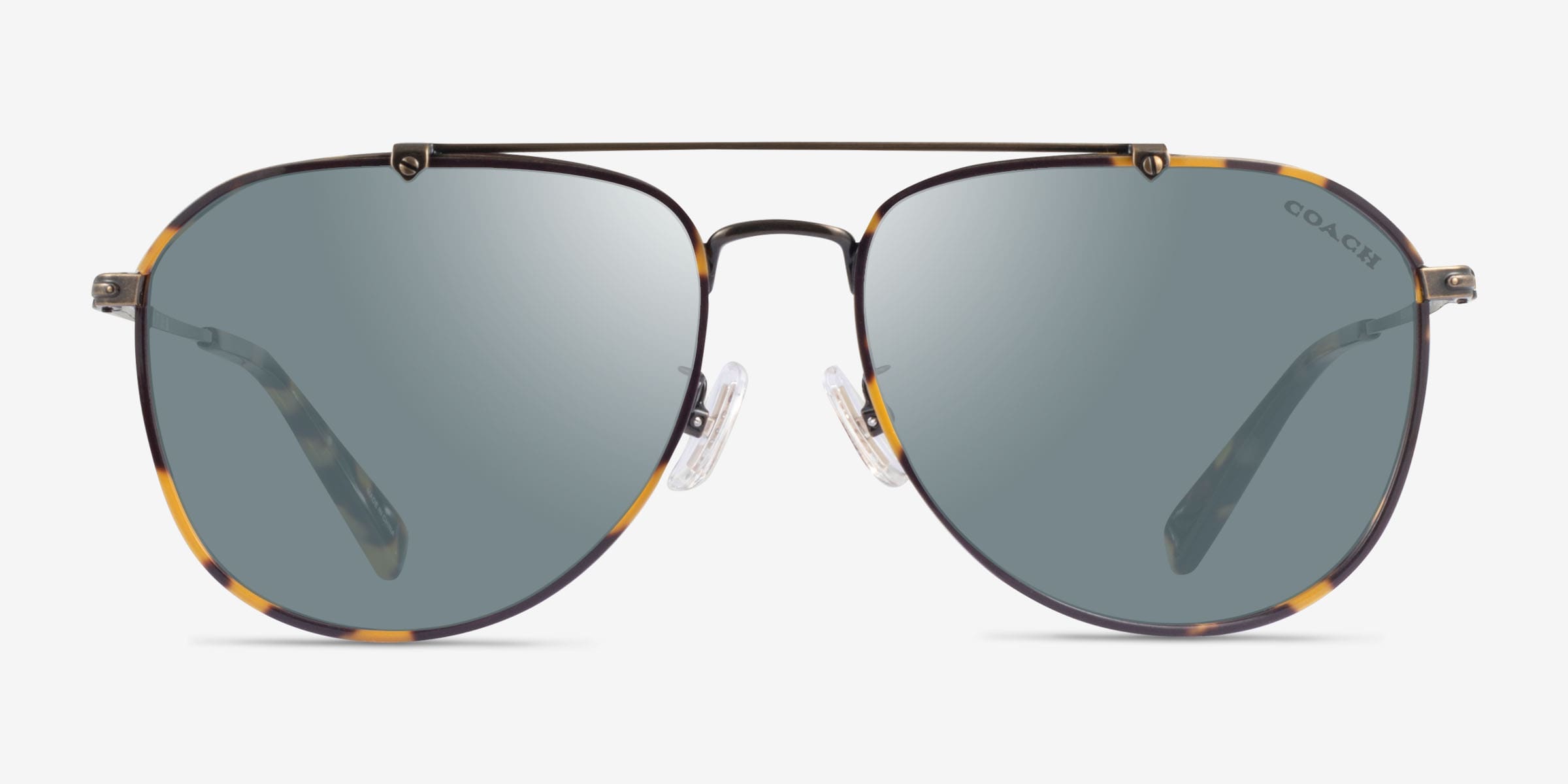 Coach HC7164 CR626 - Aviator Antique Gold Tokyo Tortoise Frame