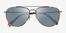 Coach HC7164 CR626 Antique Gold Tokyo Tortoise MetalSunglass Frames from EyeBuyDirect, Closed View