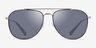 Coach HC7164 CR626 Satin Gunmetal Black MetalSunglass Frames from EyeBuyDirect, Front View