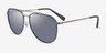 Coach HC7164 CR626 Satin Gunmetal Black MetalSunglass Frames from EyeBuyDirect, Angle View
