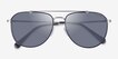 Coach HC7164 CR626 Satin Gunmetal Black MetalSunglass Frames from EyeBuyDirect, Closed View