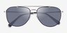 Coach HC7164 CR626 Satin Gunmetal Black MetalSunglass Frames from EyeBuyDirect, Closed View