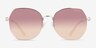 Coach HC7175 CAD79 Shiny Light Gold MetalSunglass Frames from EyeBuyDirect, Front View