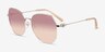 Coach HC7175 CAD79 Shiny Light Gold MetalSunglass Frames from EyeBuyDirect, Angle View