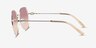 Coach HC7175 CAD79 Shiny Light Gold MetalSunglass Frames from EyeBuyDirect, Side View
