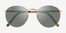 Ray-Ban RB3637 New Round Legend Gold MetalSunglass Frames from EyeBuyDirect, Closed View