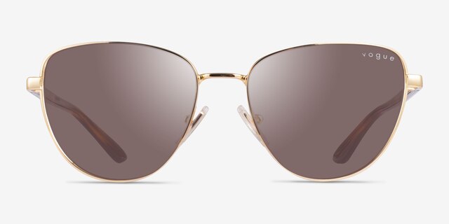 Vogue Eyewear VO4286S Gold MetalSunglass Frames from EyeBuyDirect, Front View