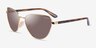 Vogue Eyewear VO4286S Gold MetalSunglass Frames from EyeBuyDirect, Angle View