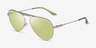 Armani Exchange AX2060S Matte Silver MetalSunglass Frames from EyeBuyDirect, Angle View