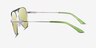 Armani Exchange AX2060S Matte Silver MetalSunglass Frames from EyeBuyDirect, Side View