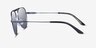 Armani Exchange AX2060S Metalized Matte Blue MetalSunglass Frames from EyeBuyDirect, Side View