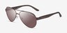 Armani Exchange AX2034S Matte Dark Brown MetalSunglass Frames from EyeBuyDirect, Angle View