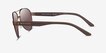 Armani Exchange AX2034S Matte Dark Brown MetalSunglass Frames from EyeBuyDirect, Side View