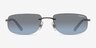 ARNETTE AN3096 Matte Gunmetal MétalSoleil de Lunette de vue d'EyeBuyDirect, Vue de Face