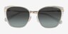 Coach HC7187 CDP56 Light Gold Sage MetalSunglass Frames from EyeBuyDirect, Closed View
