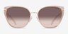 Coach HC7187 CDP56 Rose Gold Champagne MetalSunglass Frames from EyeBuyDirect, Front View